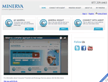 Tablet Screenshot of minervarealestate.com